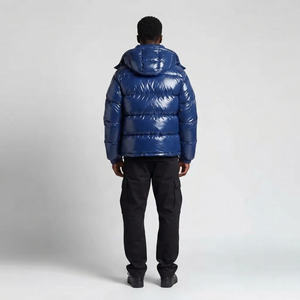 OEM Wholesale Custom Long <b>Canvas</b> Waterproof Windproof Winter Coat Men Hooded Single Button Closure Breathable Plus Size Coat - Product Image 6
