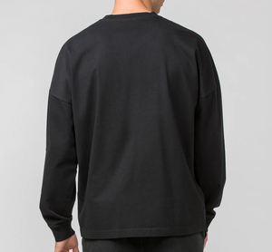 Camiseta de manga larga para hombre, diseño casual personalizado, tejida, cuello redondo, estilo oversize, streetwear. - Product Image 6