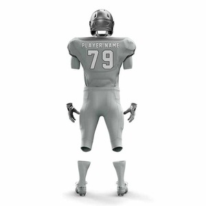 Camiseta de Fútbol Americano Personalizable 79 Gris, Cuello en V, Manga Corta, Poliéster que Absorbe la Humedad, Uniforme Deportivo para Hombre - Product Image 5