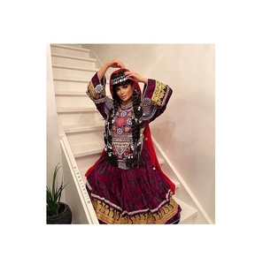 Robes afghanes Kuchi robe kuchi vintage ethnique tribale, robes traditionnelles afghanes/pakistanaises Kuchi party multi couleurs - Product Image 3