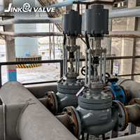 Vanne de régulation pneumatique à doublure fluorée, résistante à la corrosion, à brides, pour le contrôle du débit dans les conduites chimiques acides et alcalines