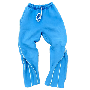 Conjunto de Sudadera con Capucha y Pantalones de Chándal Acampanados Personalizados, 100% Algodón, 2 en 1, con Lavado Ácido, Apliques, Parches y Bordados, Estilo Desgastado - Product Image 4