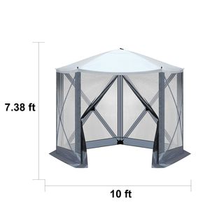 Tenda Pop-Up da Campeggio 3x3 Metri per Esterni, Gazebo Portatile per Campeggiatori - Product Image 5