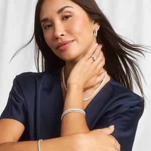 Pulsera de Cadena con Diamantes de Moissanita de Lujo, Plata de Ley 925, Joyería de Moda Hip Hop para Mujer - Product Image 3