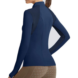 Camiseta Deportiva de Lujo Premium para Mujer, para Montar a Caballo, Tejido Elástico en Cuatro Direcciones, Transpirable, de Secado Rápido, Ligera y Profesional - Product Image 2