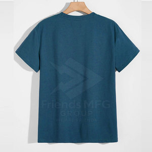 ผู้ผลิตเสื้อยืดผู้ชายจากปากีสถาน ผ้าฝ้าย 100% น้ำหนักเบา เป็นมิตรกับสิ่งแวดล้อม แห้งเร็ว MOQ ต่ำ สีพื้น - Product Image 2