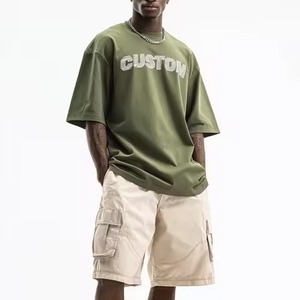 Últimas Camisetas de Moda Casual con Cuello Redondo para Hombre, Estilo Oversize, Ropa al por Mayor Y2k OEM, Algodón, Impresión Personalizada - Product Image 2