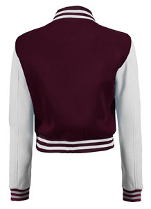 Vestes universitaires personnalisées avec logo pour femmes, vestes de baseball Letterman, vente chaude, veste universitaire d'hiver pour femmes - Product Image 2
