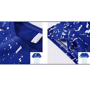 Conjunto de camiseta y pantalones cortos de manga corta personalizados de secado rápido de verano para hombre, nuevo diseño de moda con cuello redondo y cierre de cintura elástica - Product Image 2