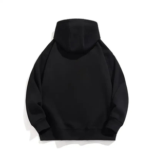 Sweat-shirts à capuche en peluche pour l'hiver et l'automne, logo personnalisé, couleur unie, épais, amples, unisexes, décontractés, pour hommes et femmes - Product Image 2