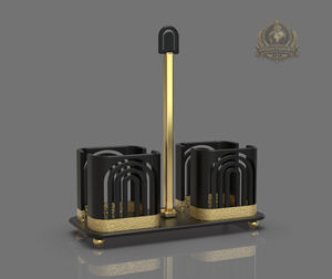 Portapañuelos de Lujo, Moderno, de Acero Inoxidable, No Plegable, Personalizable, Tipo Soporte, Portátil, Ajustable, Estilo Indio - Product Image 1