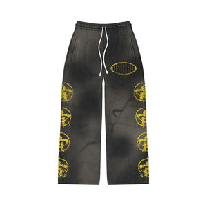 Survêtement noir imprimé pour homme |   Ensemble écologique respirant grande taille |   Prix de gros bon marché OEM - Product Image 4