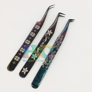 Top Deals Tweezers mink Custom Eyelash Extension Tweezers Stainless Steel Anti-Magnetic Strong Grip Hand Tested Custom Logo - Product Image 6