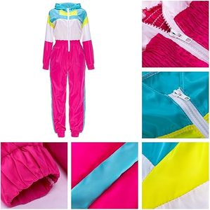 Conjunto Deportivo Oversize de Nylon para Mujer, 2 Piezas, Estilo Urbano, Cortavientos para Actividades al Aire Libre - Product Image 2