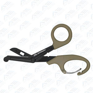 Tijeras para traumatismos médicos de 7,5 pulgadas, tijeras de vendaje de grado quirúrgico, cuchillas antiadherentes recubiertas de fluoruro, instrumentos médicos - Product Image 6