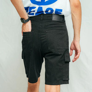 Shorts en jean déchirés et délavés pour hommes, taille mi-haute, décontractés, respirants, vente en gros OEM pour l'été - Product Image 4