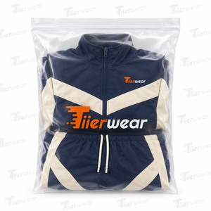 Vente en gros Veste et pantalon de survêtement réfléchissants haute qualité avec fermeture éclair et coupe-vent avec logo personnalisé Survêtement coupe-vent pour hommes - Product Image 6