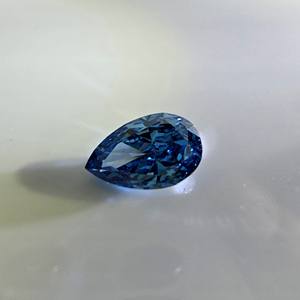 Diamante azul intenso de 1 quilate, corte brillante en forma de pera, cultivado en laboratorio, VS1, certificado por IGI, piedra suelta para la elaboración de joyas. - Product Image 1
