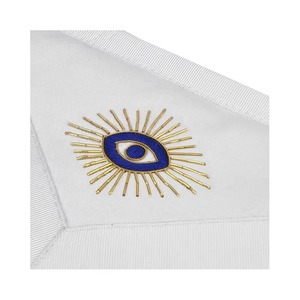 Delantal de Maestro Masón de la Gran Logia, Logia Azul, de terciopelo de color personalizado, con bordado a mano de seda, estilo Catedral, Étnico, para todas las estaciones, con logotipo personalizado MA - Product Image 5