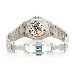 Reloj de Pulsera de Lujo para Hombre con Bisel de Cuarzo y Diamantes de Moissanita Totalmente Engastados, de Acero Inoxidable, Resistente al Agua, Ecológico, con Esfera de Cristal de 46mm - Product Image 5
