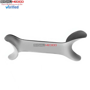 Retractor Bucal Plateado de 4.5 Pulgadas, Doble Extremo, Instrumento Dental Manual de Ortodoncia, Acero Inoxidable de Grado Alemán, Certificado CE - Product Image 2