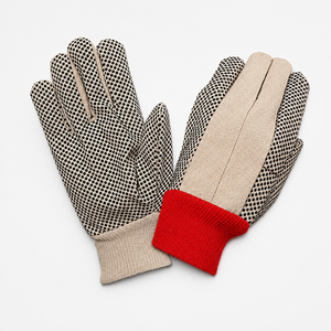 High Quality <b>PVC</b> Dotted <b>Gloves</b> Featuring Flexible Construction Comfortable Fit And Enhanced Grip For Material Handling Packing - Product Image 1