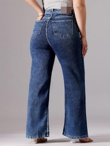 Abdul Royal World Export Women's <b>Boot</b> Cut Mid-Rise Denim Jeans Soft Breathable Cotton Fabric Vintage Design Color Fade Proof - Product Image 3