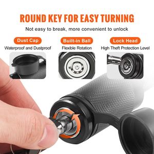 Resistente alle intemperie da 5/8 pollici di diametro del rimorchio antifurto ricevitore di blocco Pin 2 chiavi 4 O-ring per camion bici auto polvere fango Gunk - Product Image 5