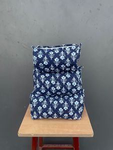 Floral Pattern Cotton Decorative <b>Pillows</b> Set of Three for Home Use for Daily Shopping Travel bags bulk order - Product Image 2