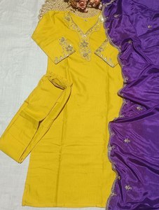 Launching New Designer Party Wear Look Designer Embroidered Worked <b>Top</b> Plazzo With Dupatta - Product Image 6