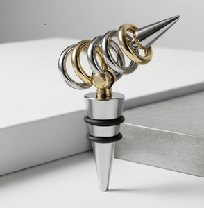 Bouchon de bouteille élégant et durable, bouchon de vin attrayant, bouchon de champagne fini or et décoratif - Product Image 5