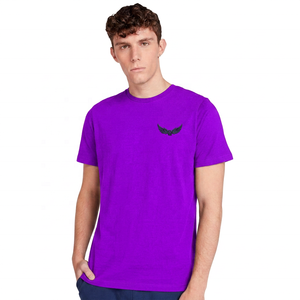 Camiseta de Manga Corta para Hombre, Color Azul Marino, Cuello Redondo, con Logotipo Bordado, Corte Regular, Tejido Jersey Informal, 100% Algodón - Product Image 2