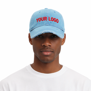 Custom Logo <b>Vintage</b> Distressed Washed Cotton Dad Hat Adjustable Baseball <b>Cap</b> Embroidered Adjustable Hat 2026 - Product Image 3