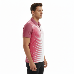 Polo tricoté à manches courtes pour homme, style décontracté d'été, couleur tendance, streetwear, design personnalisé, fermeture éclair - Product Image 3
