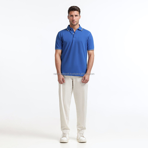 Nardon Apparel, polos de punto para hombre, suéter de ganchillo calado de manga corta, Tops, Camiseta básica de moda informal de ajuste Regular - Product Image 1