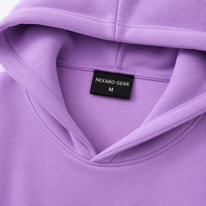 Tuta viola personalizzata con farfalle per donna, felpa con cappuccio e pantaloni, servizi OEM ODM di etichettatura privata - Product Image 5