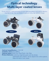 Loupes dentaires 2,5X 3,5X, loupe binoculaire électrique médicale certifiée CE, lentille optique chirurgicale pour dentiste