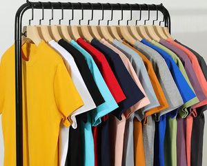 ออกแบบโลโก้ตามสั่ง OEM เสื้อยืดแขนสั้นสีพื้นแบบใหม่สำหรับฤดูร้อน ทรงเข้ารูป - Product Image 1