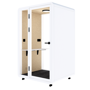 Solo Plus HIPOD Mobilier de bureau moderne, cabines de réunion modulaires, cabines téléphoniques, cabines acoustiques, structure en aluminium, LED, pour immeubles de bureaux - Product Image 1