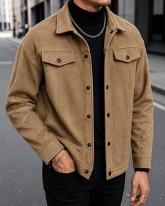 Chaqueta de Lana para Hombre con Cuello Camisero y Cierre de Botones - Product Image 5