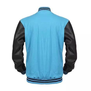 Custom Satin <b>Baseball</b> <b>Jacket</b> <b>Men</b> Black Varsity Bomber <b>Jacket</b> Ribbed Collar Cuffs and Hem - Product Image 5