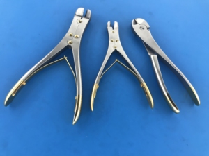 Juego de 3 Pinzas Cortadoras de Alambre Ortopédicas Manuales de Acero Inoxidable con Mordazas TC, Certificación CE, Uso Hospitalario, Clase I - Product Image 6
