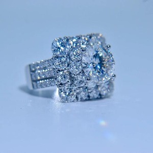 High Quality Diamond Engagement Wedding <b>Fine</b> <b>Rings</b> VVS Diamond IGI Certified Women's S925 Silver Customized Size Diamond <b>Ring</b> - Product Image 4
