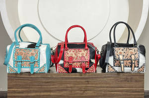 Bolso de Hombro Cruzado de Cuero Genuino con Diseño Floral Grabado, Estilo Vintage, para Mujer, Tendencia 2026 - Product Image 4