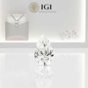 เพชรเม็ดเดี่ยวทรงลูกแพร์ 7 กะรัต VVS2 ได้รับการรับรองจาก IGI เพชรเพาะเลี้ยงใหม่ - Product Image 3
