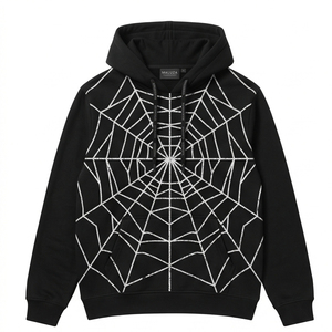 เสื้อฮู้ดดี้ผ้าฟลีซหนานุ่ม คอตตอน ยูนิเซ็กส์ ทรงปกติ สไตล์วินเทจ ล้างสีแบบวินเทจ พิมพ์ลายกราฟิกไล่เฉดสี เป็นมิตรต่อสิ่งแวดล้อม รับผลิตแบบสั่งทำพิเศษ (Custom Private Label) - Product Image 1
