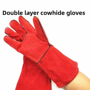 Guantes de soldadura TIG de piel de cabra anticorte de manga larga, resistentes al calor para soldadura TIG segura, artículo de moda, protección para las manos - Product Image 2