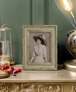 Vintage Green and <b>Gold</b> Photo <b>Frame</b> Ideal for Table or Wall Home Decoration Birthday Mother's Day Family Parents Gift - Product Image 4
