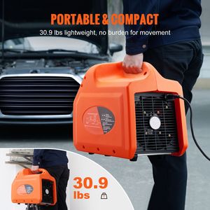 Macchina Portatile per il Recupero di Refrigerante da 1 HP, Doppio Cilindro, Protezione ad Alta Pressione, 120V 60Hz, per Sistemi HVAC a Doppio Cilindro - Product Image 4