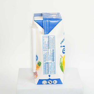 Boisson au jus de fruits mélangés 200 ml Boîte en papier Étiquette de conception gratuite Boisson rafraîchissante Boisson pure au jus 100% NFC - Product Image 4